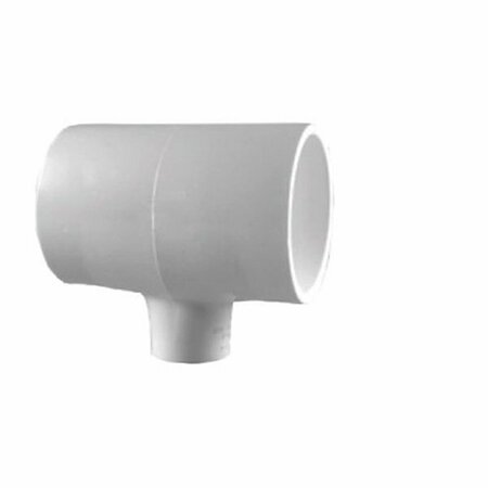 CHARLOTTE PIPE AND FOUNDRY Charlotte Pipe 401-209BC Reducing Pipe Tee, 1-1/2 x 1/2 in, Socket, PVC, White, SCH 80 Schedule PVC 02400 5700